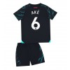 Manchester City Nathan Ake #6 Tredjedraktsett Barn 2023-24 Kortermet (+ korte bukser)